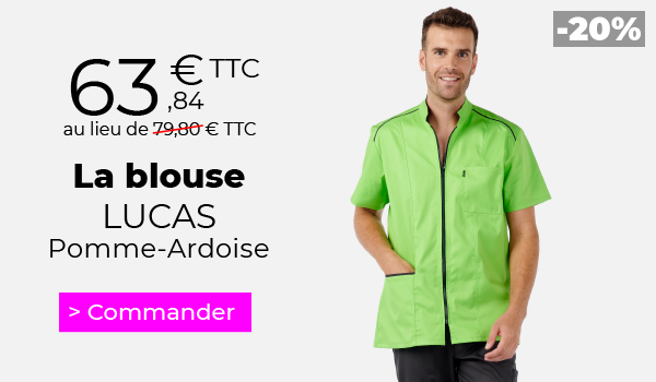 blouse medicale jeans-anis